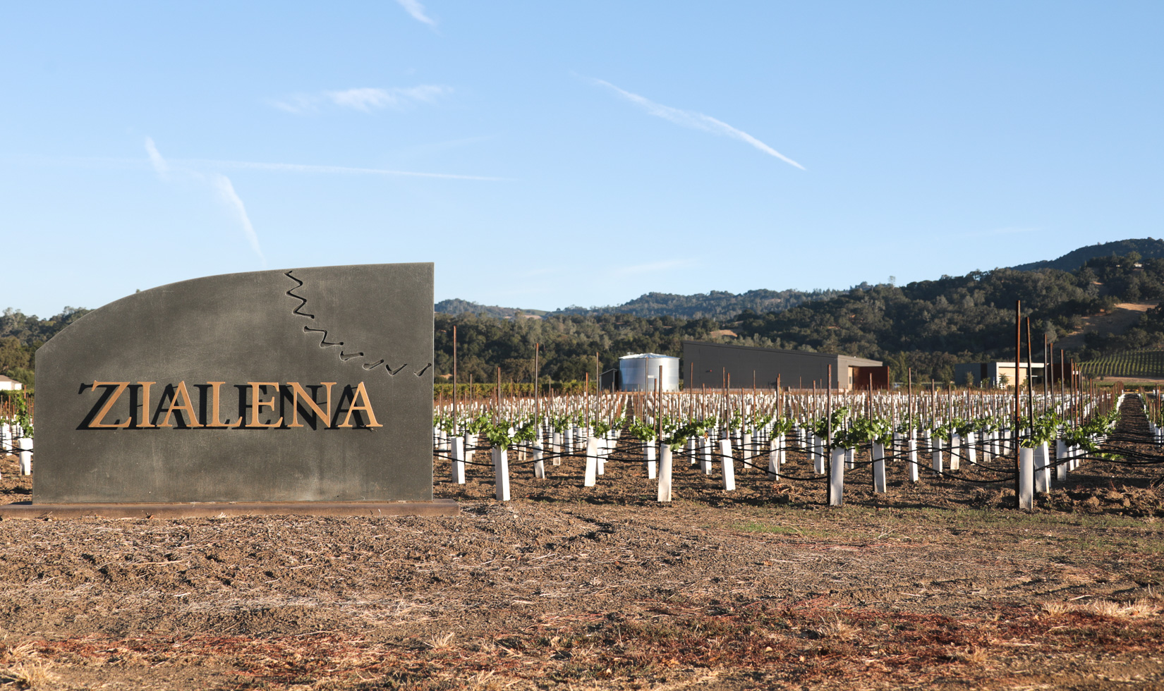 Zialena Winery entrance Alexander Valley Wineries
