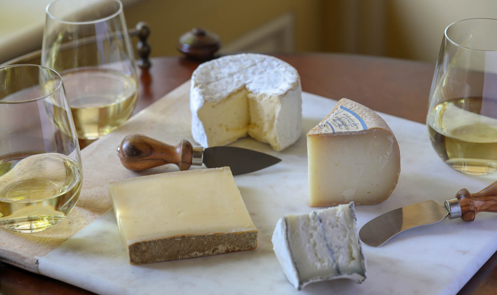 cheese with jordan chardonnay appetizer