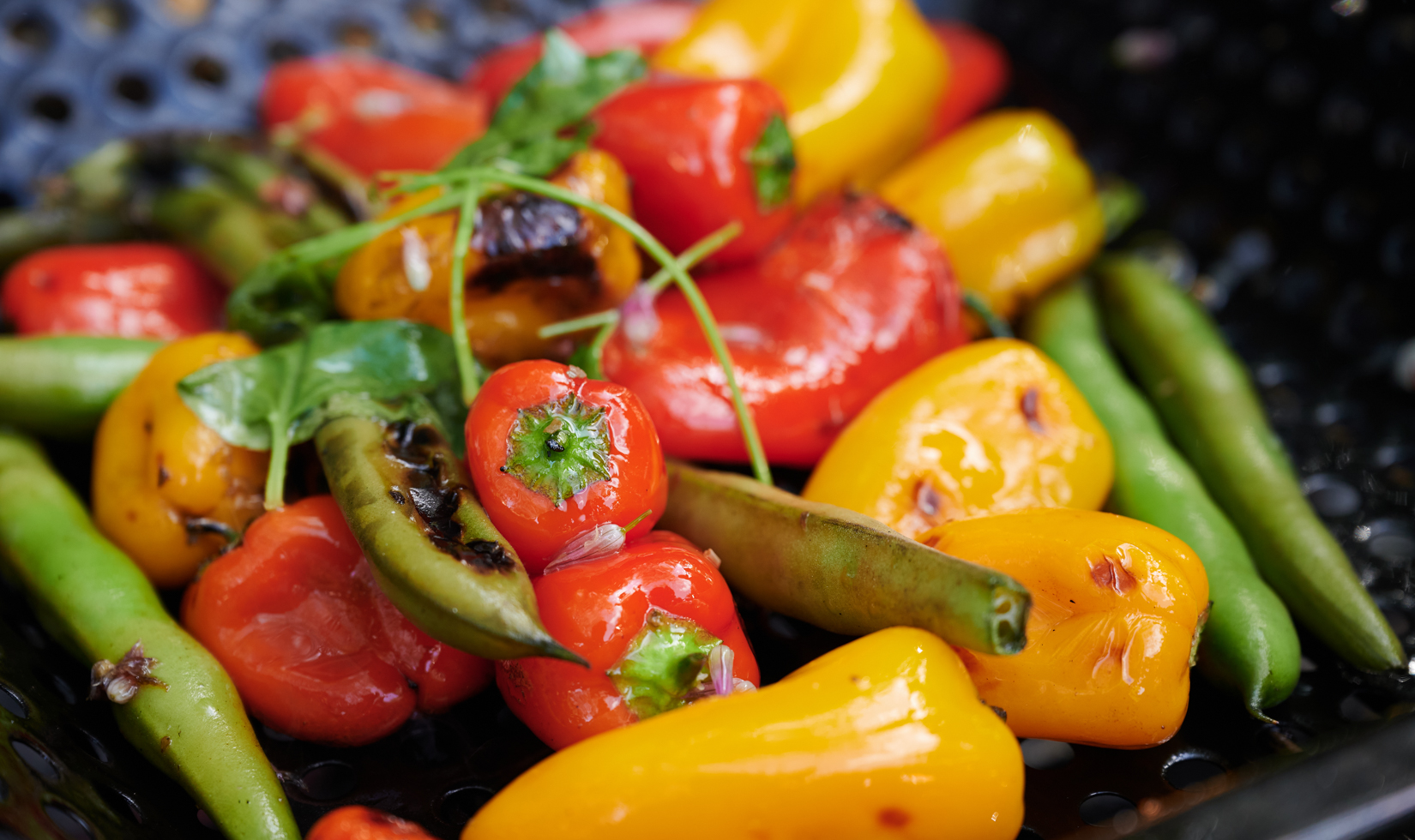 Wine Pairing with BBQ barbecued spices, green bell, chili, red pepper bell